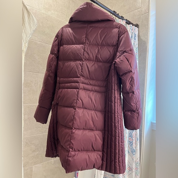 Maroon size L Talbots coat - Picture 2 of 3
